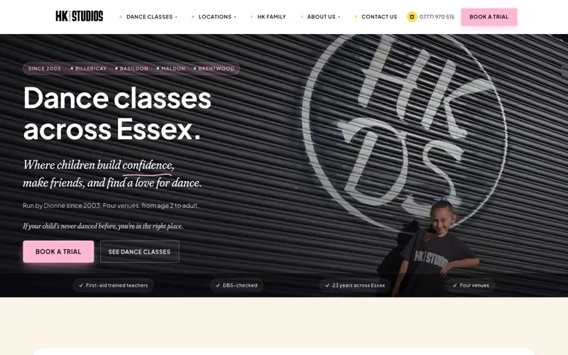 HK Dance Studios website