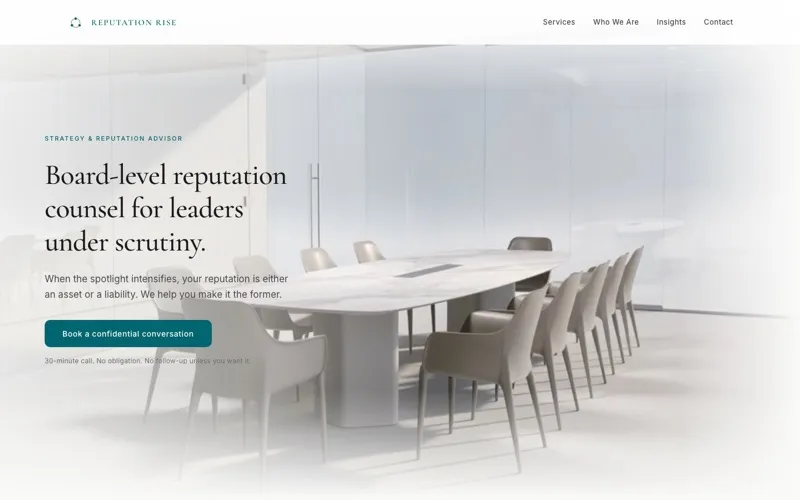 Reputation Rise website