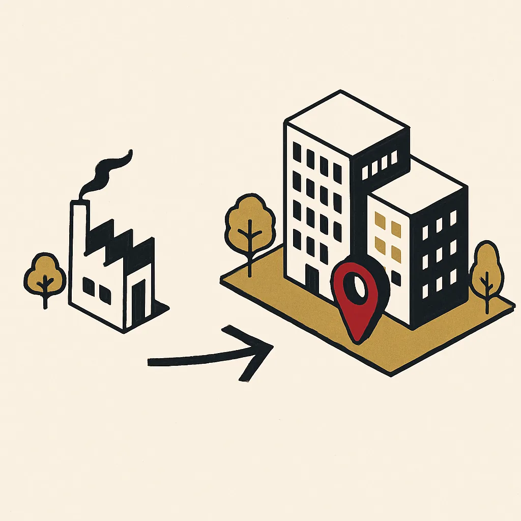 A before and after of a business footprint once the reasons are fixed.