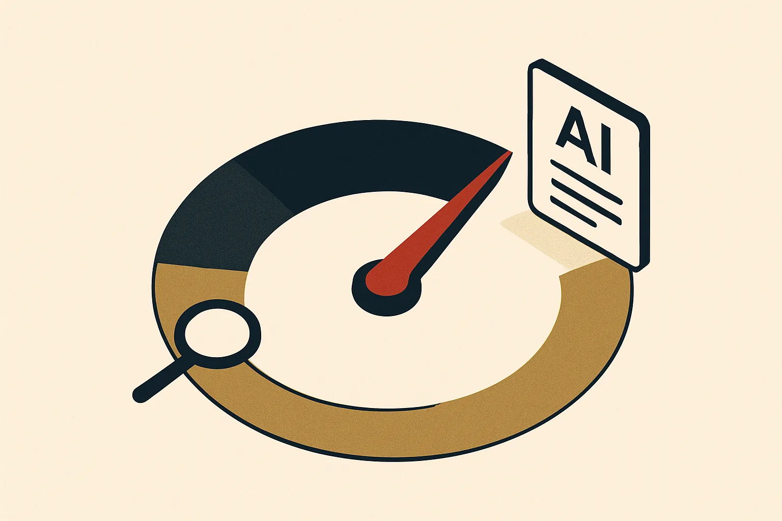 A visibility meter rising from search to an AI answer card for a church.