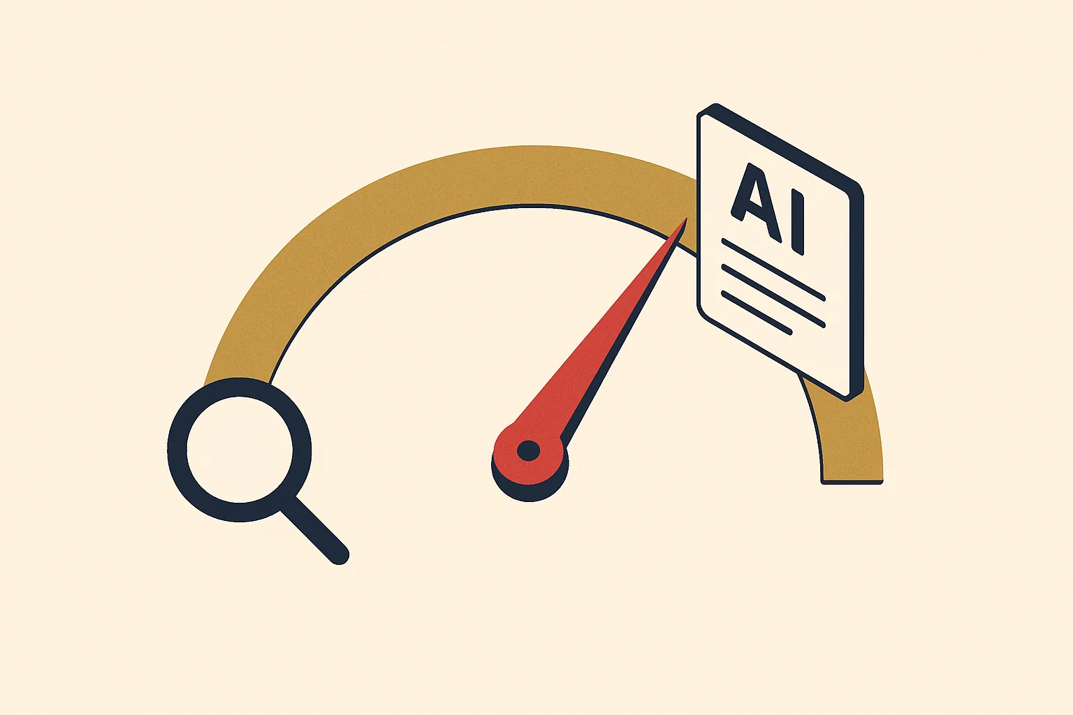 A visibility meter rising from search to an AI answer card for a dance school.