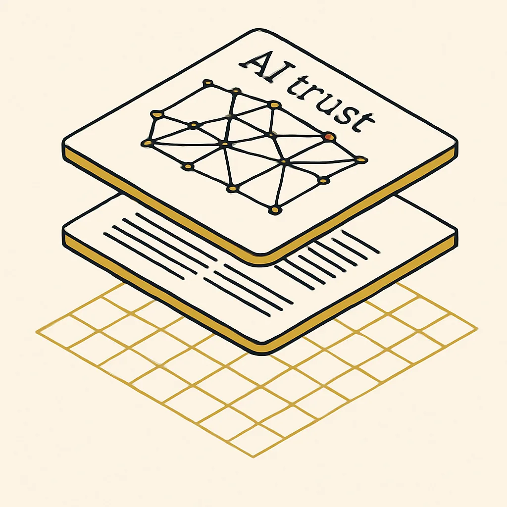 Three stacked layers showing site structure, content and AI trust for engineering firms.