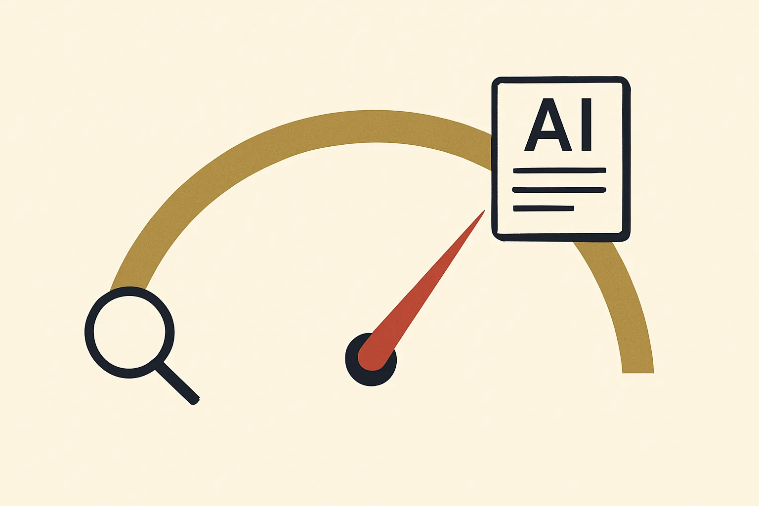 A visibility gauge showing a clinic rising from low to high across search and AI.